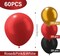 60pcs Red, Black & Gold Balloons – 12in Halloween & Thanksgiving Balloon Arch Kit, Birthday, Bachelorette, Graduation Party Decorations